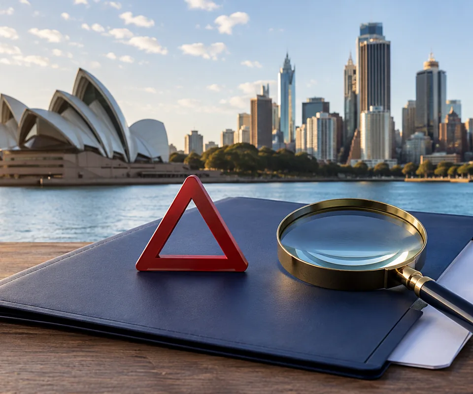 Australian work visa application review concept